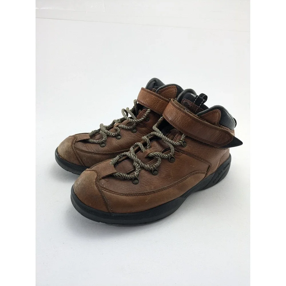 Mens Dr. COMFORT Ranger 9420 Brown Leather Diabetic Hiking Boots Size 11
